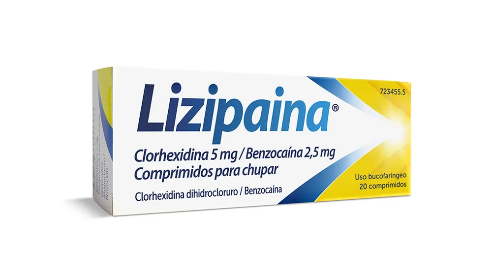 Lizipaina clorhexidina 5 mg/benzocaina 2,5 mg compresse da sciogliere compresse per uso orale