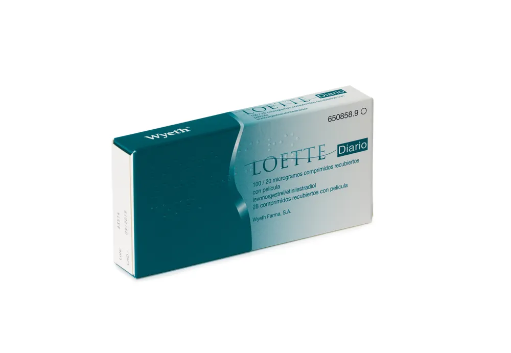 Loette Diario 100/20 microgrammi compresse rivestite con film compresse, rivestite con film