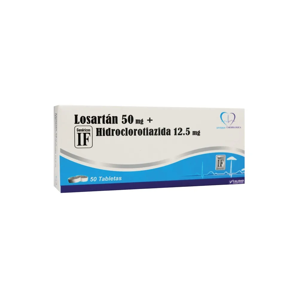 Losartan/idroclorotiazide Combix 50 mg/12,5 mg compresse rivestite con film EFG compresse, rivestite con film