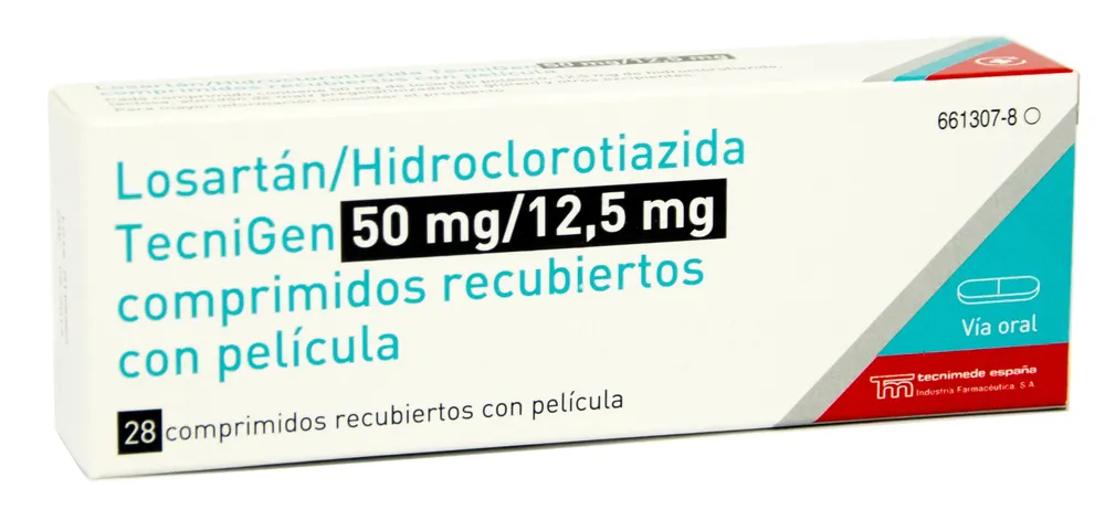 Losartan/idroclorotiazide Tecnigen 50/12,5 mg compresse rivestite con film EFG compresse, rivestite con film