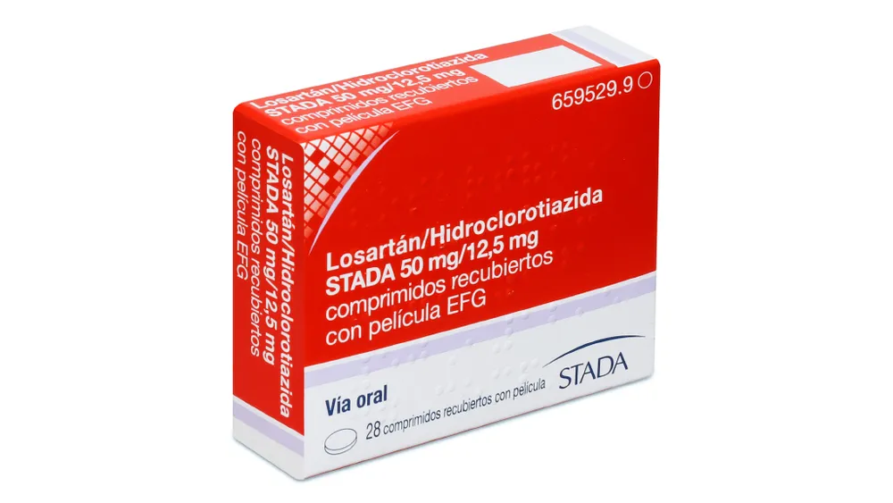 Losartan/idroclorotiazide Vir 50 mg/12,5 mg compresse rivestite con film EFG compresse, rivestite con film