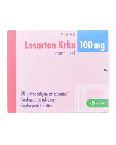 Losartan Krka 100 mg compresse rivestite con film EFG compresse, rivestite con film