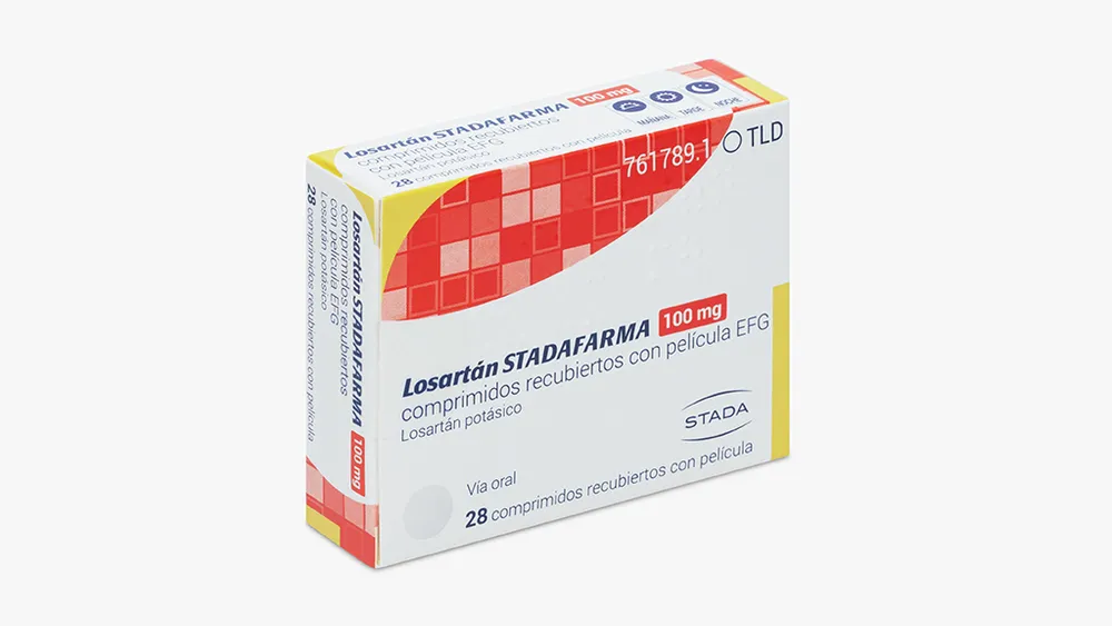 Losartan Stadafarma 100 mg compresse rivestite con film EFG compresse, rivestite con film