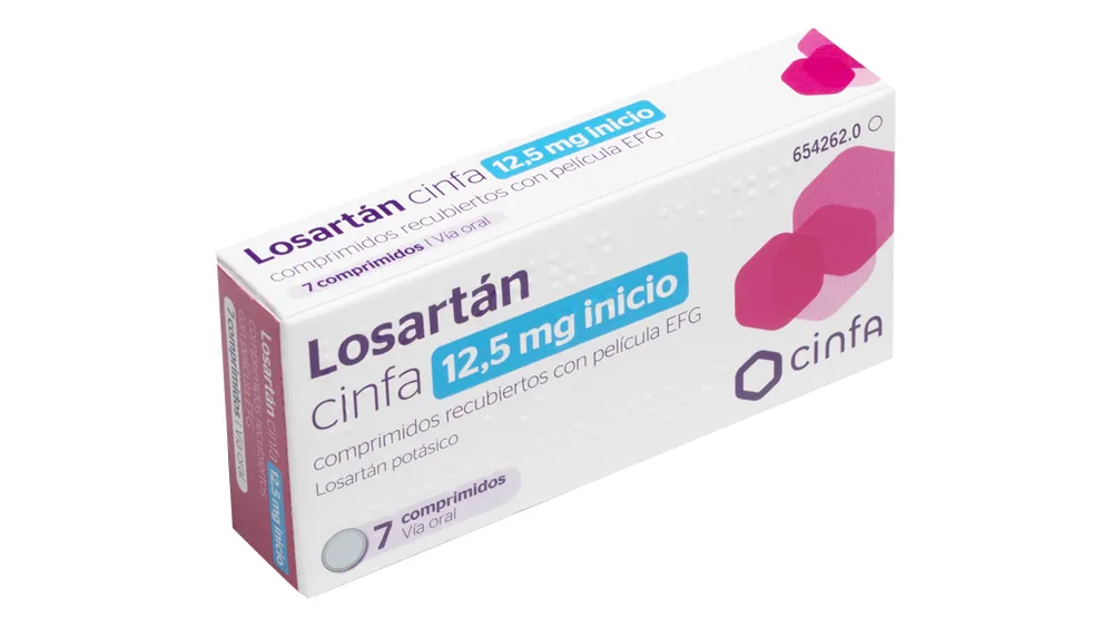 Losartan Viatris 12.5 mg starting film-coated tablets EFG tablets, film-coated