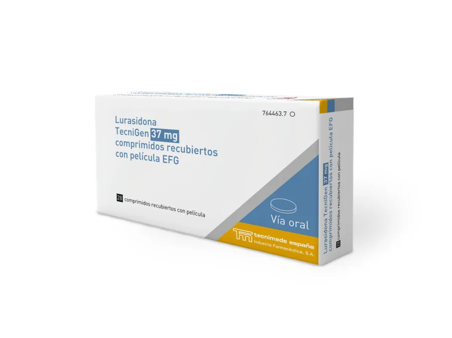 Lurasidone Teva 37 mg compresse rivestite con film EFG compresse, rivestite con film