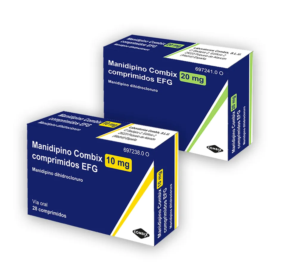 Manidipino Combix 10 mg tablets EFG tablets