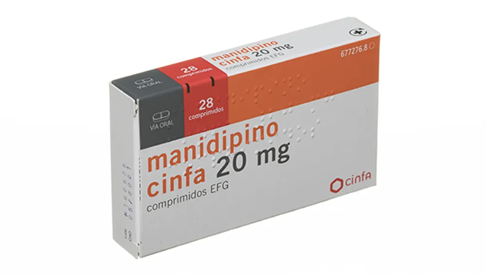 Manidipino Teva 20 mg tablets EFG tablets
