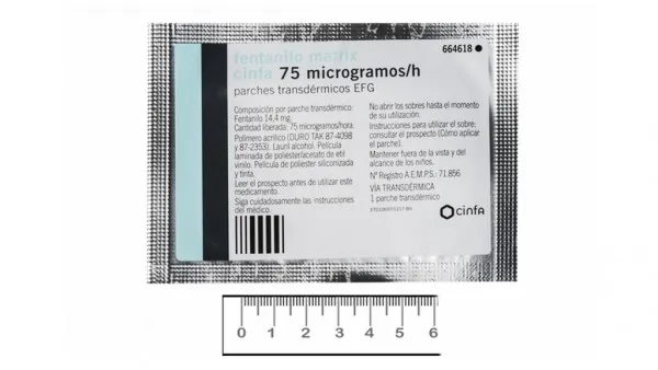 Matrifen 75 micrograms/hour transdermal patch patches, transdermal