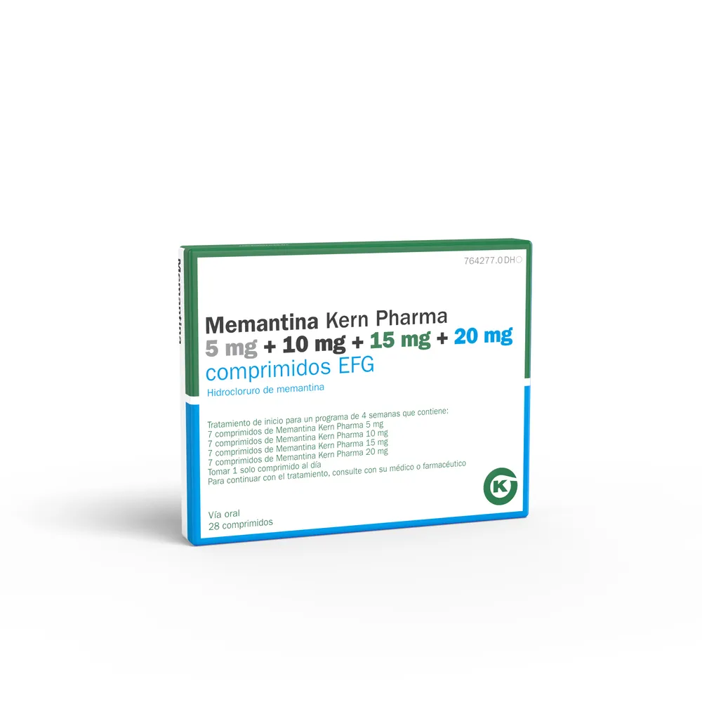 Memantina Kern Pharma 5 mg + 10 mg + 15 mg + 20 mg compresse EFG compresse