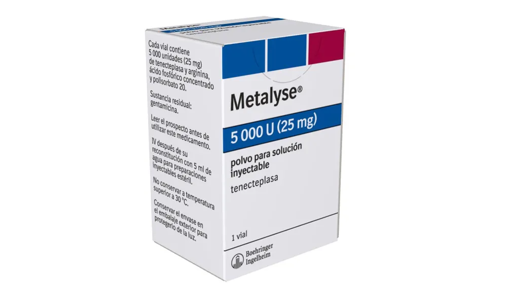 Metalyse 5,000 units (25 mg) powder for solution for injection powder for solution for injection