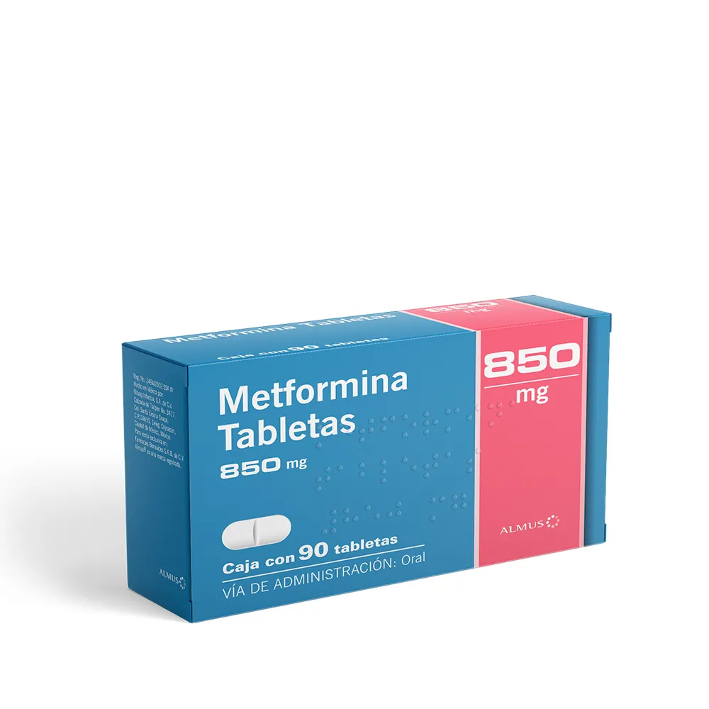 Metformina Almus Pharma 850 mg compresse rivestite con film EFG compresse, rivestite con film