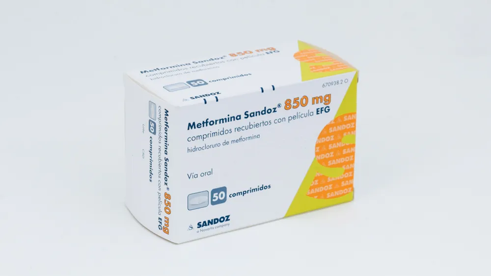 Metformin Sandoz 850 mg film-coated tablets EFG tablets, film-coated