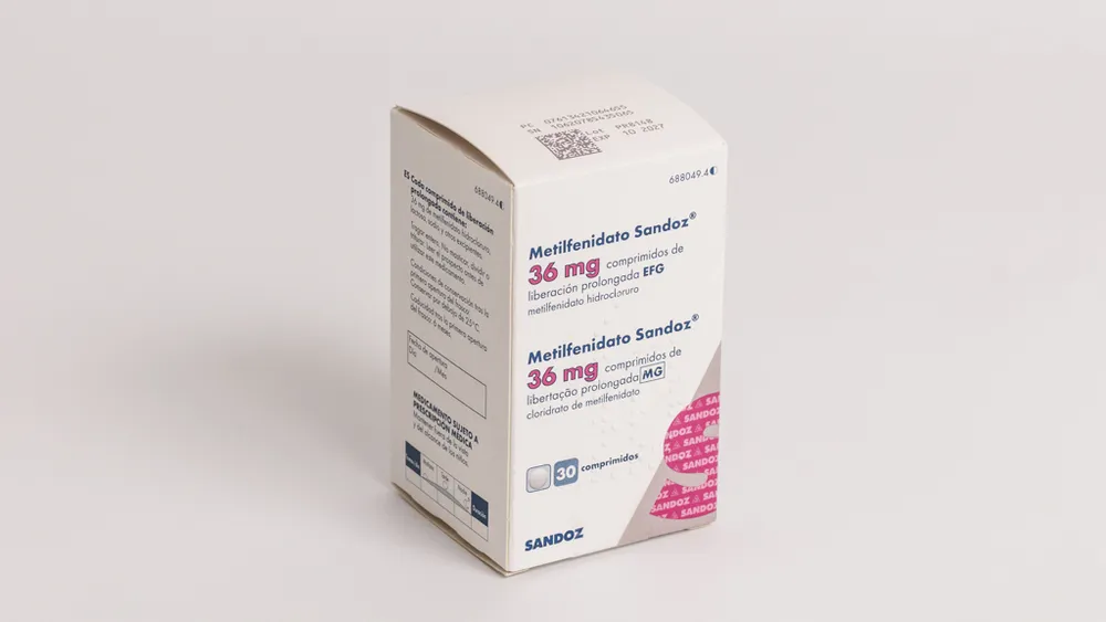 Metilfenidato Sandoz 36 mg compresse a rilascio prolungato EFG compresse, a rilascio prolungato