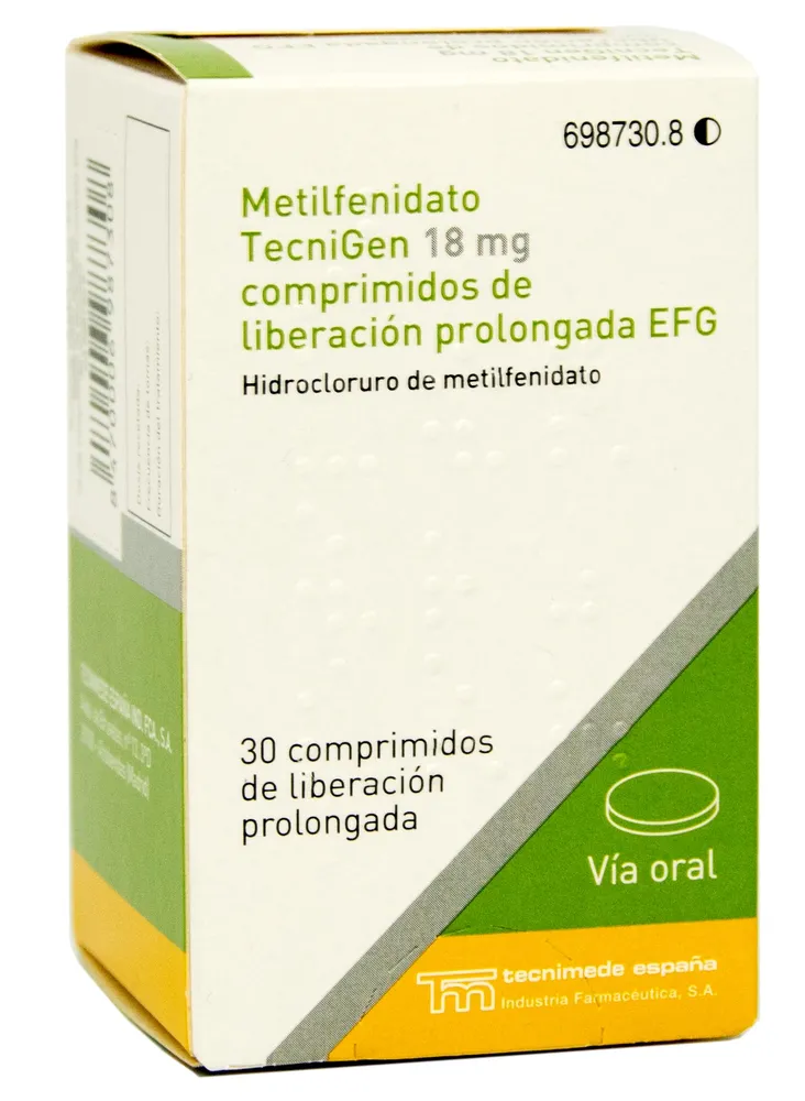 Metilfenidato Tecnigen 18 mg compresse a rilascio prolungato EFG compresse, a rilascio prolungato