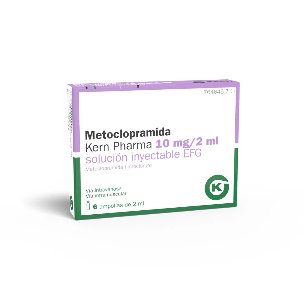 Metoclopramide Kern Pharma 10 mg/2 ml solution for injection EFG solution for injection