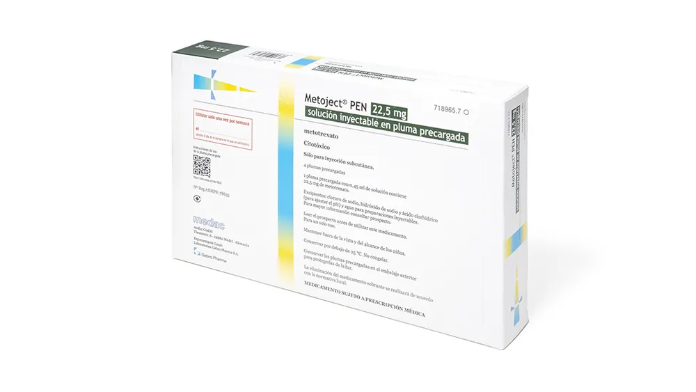 Metoject Pen 22.5 mg solution for injection in pre-filled pen solution for injection in pre-filled pen
