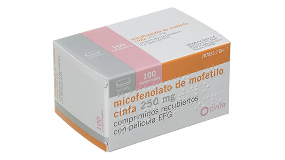 Micofenolato di mofetile CINFA 250 mg compresse rivestite con film EFG compresse, rivestite con film
