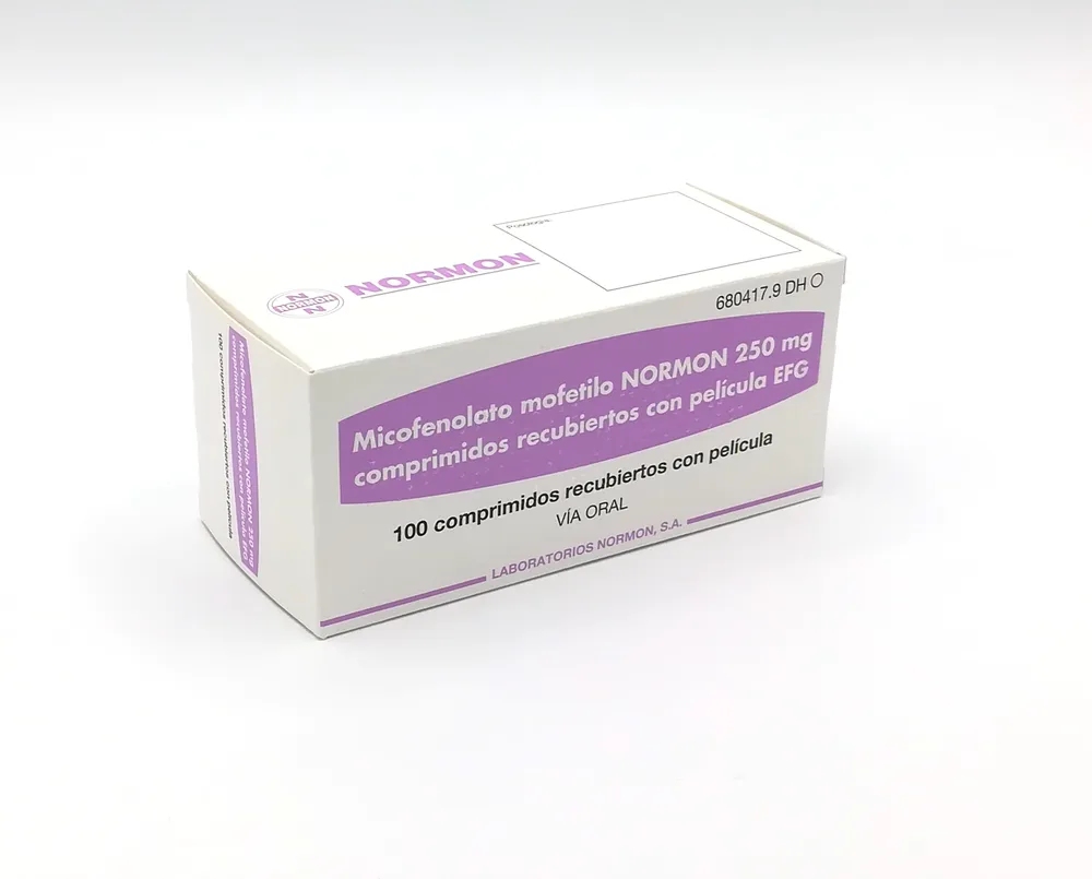 Mycophenolate mofetil Normon 250 mg film-coated tablets EFG tablets, film-coated