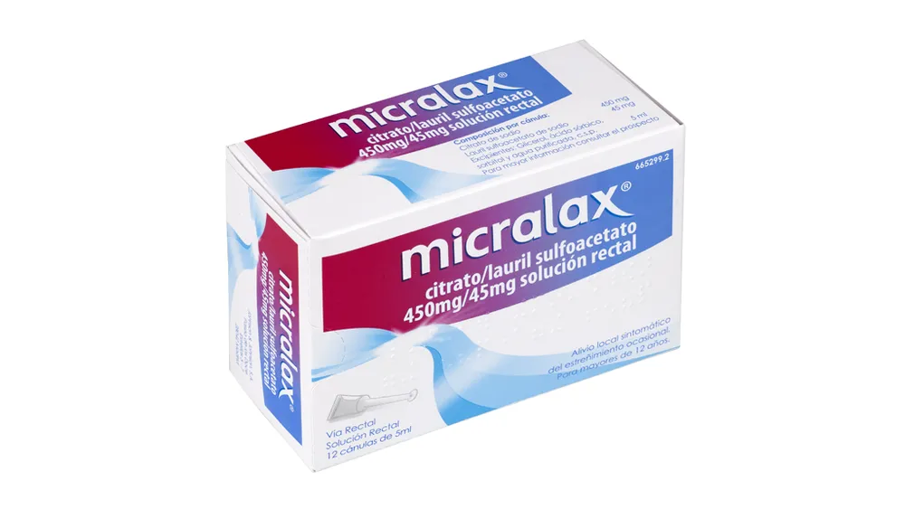 Micralax citrato/lauril solfoacetato 450 mg/45 mg soluzione rettale soluzione, rettale