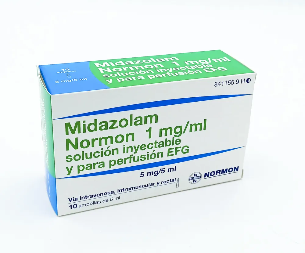 Midazolam Normon 1 mg/ml solution for injection and infusion EFG solution for injection