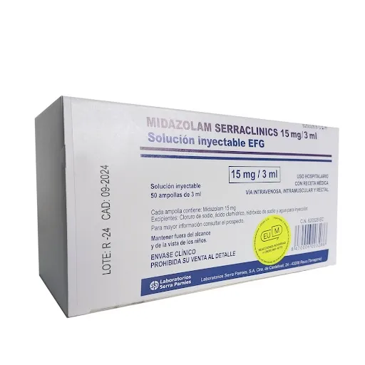 Midazolam Serraclinics 1 mg/ml solution for injection and infusion EFG solution for injection
