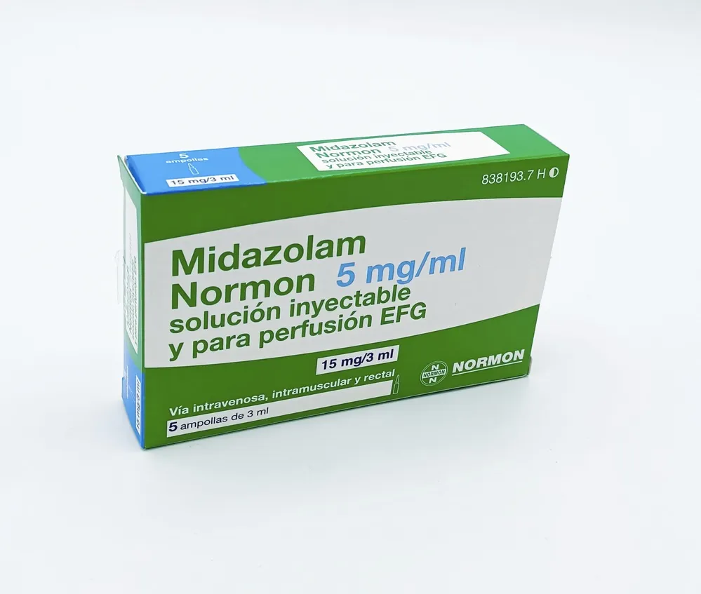 MIDAZOLAM SERRACLINICS 5 MG/ML SOLUCIÓN INYECTABLE Y PARA PERFUSIÓN EFG SOLUCIÓN INYECTABLE