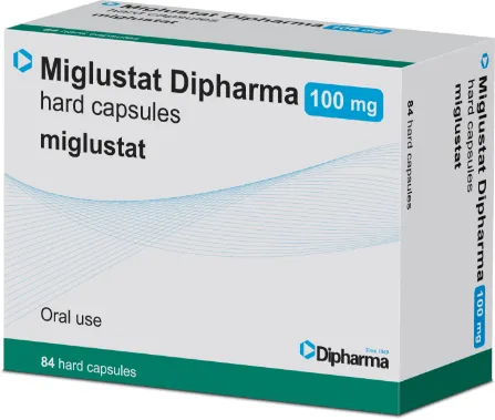 Miglustato Dipharma 100 mg capsule rigide EFG capsule, rigide