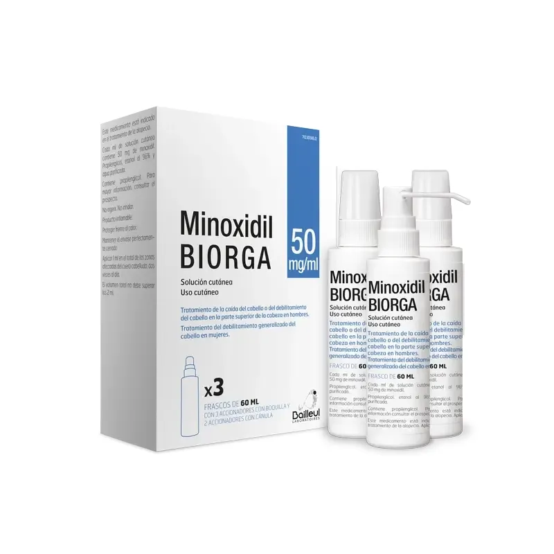 Minoxidil Biorga 50 mg/ml soluzione cutanea soluzione, cutanea