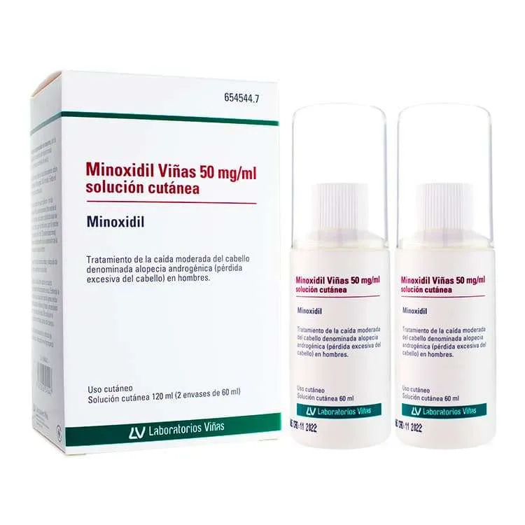 Minoxidil Viñas 50 mg/ml soluzione cutanea soluzione, cutanea