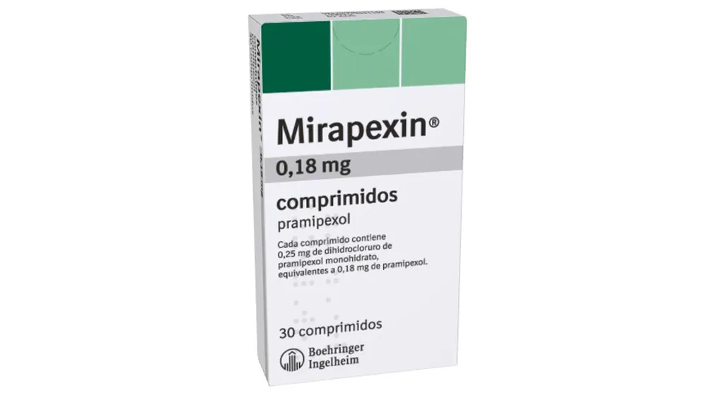 MIRAPEXIN 0,18 mg COMPRIMIDOS COMPRIMIDO