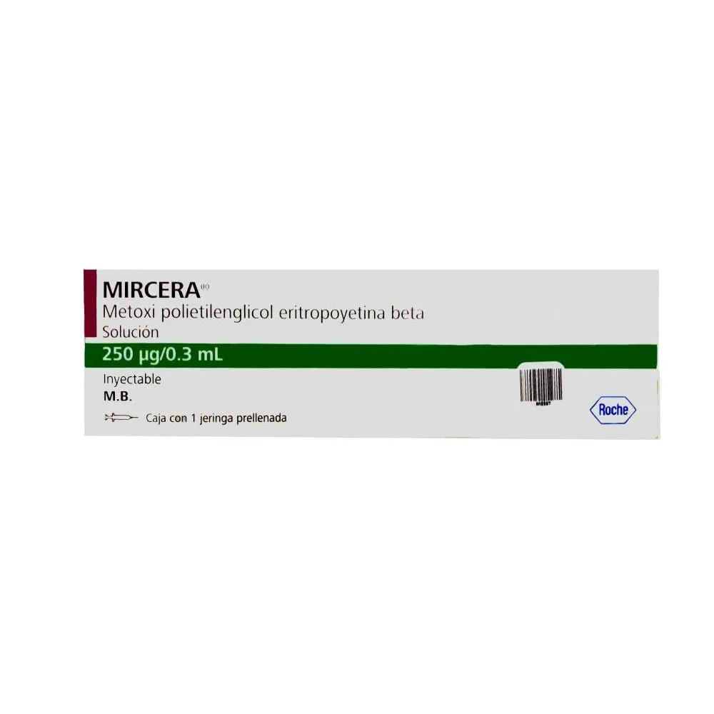 Mircera 250 microgrammi/0,3 ml soluzione iniettabile in siringa preriempita soluzione per iniezione in siringa preriempita