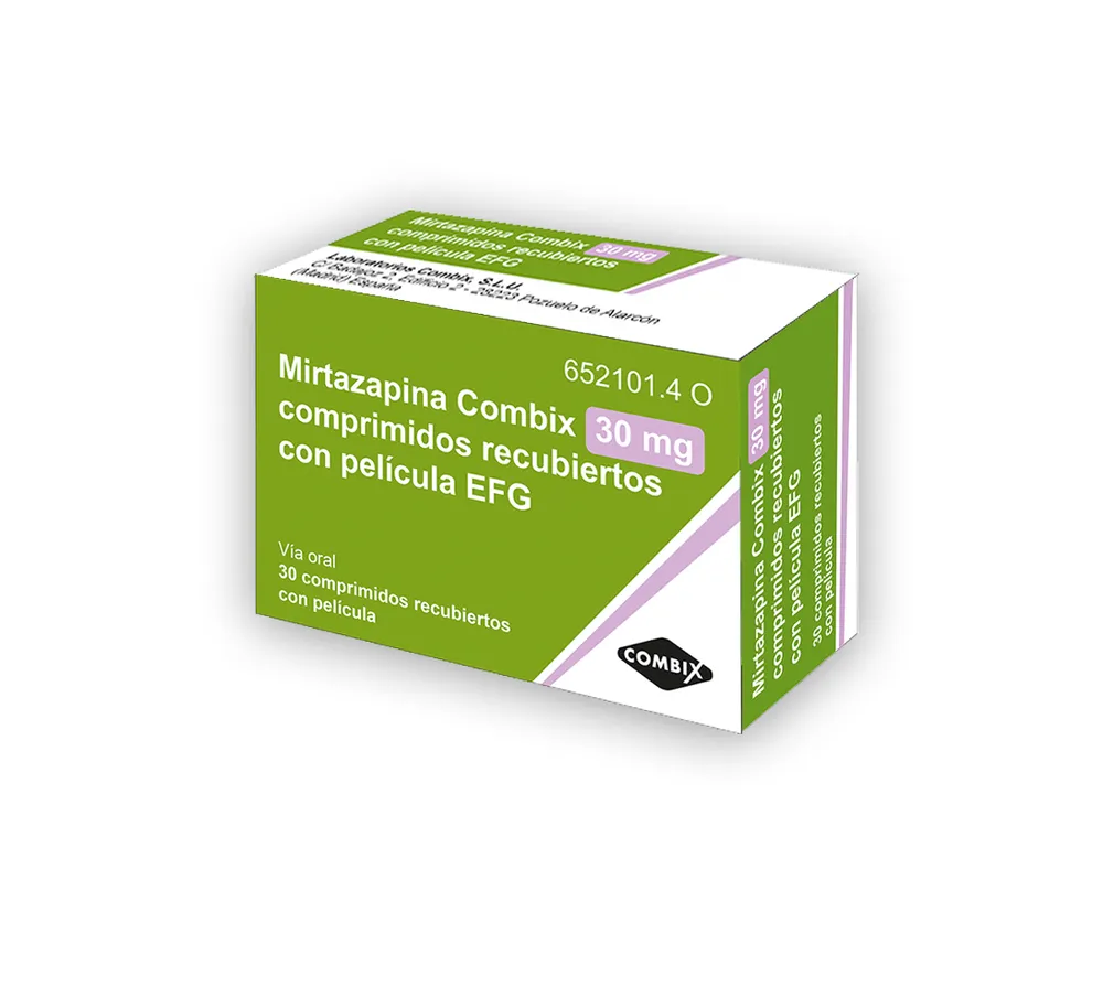 Mirtazapine Combix 30 mg film-coated tablets EFG tablets