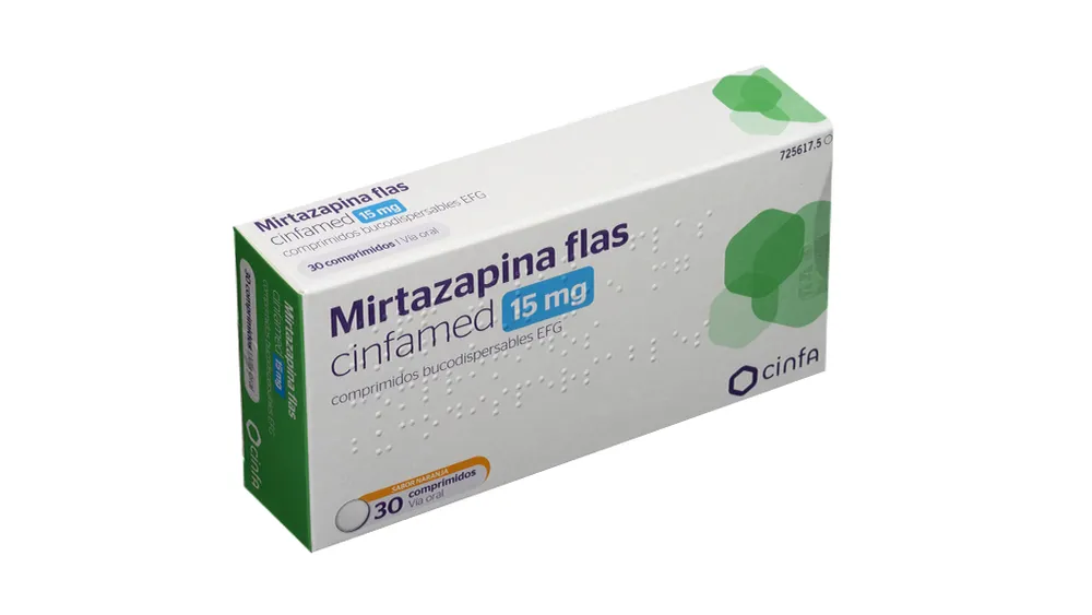Mirtazapina Flas Cinfamed 15 mg compresse bucodispersabili EFG compresse, bucodispersabili