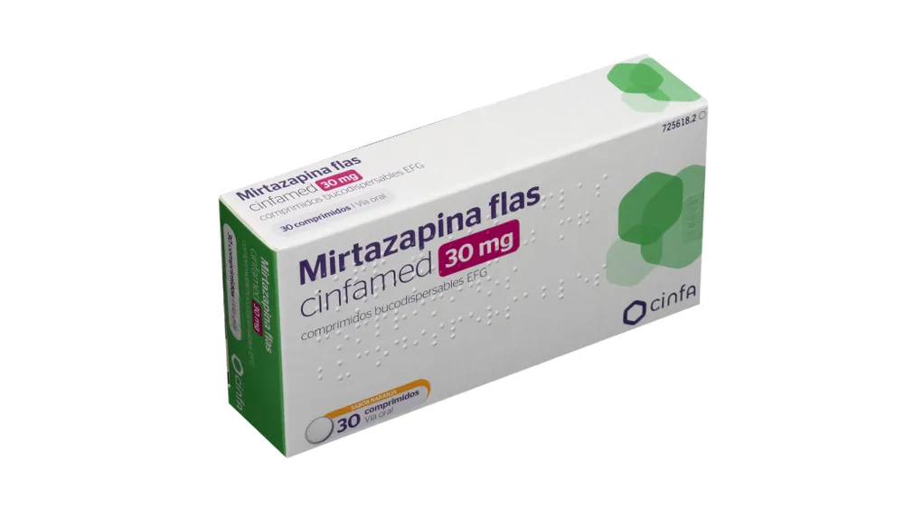 Mirtazapina Flas Cinfamed 30 mg compresse bucodispersabili EFG compresse, bucodispersabili