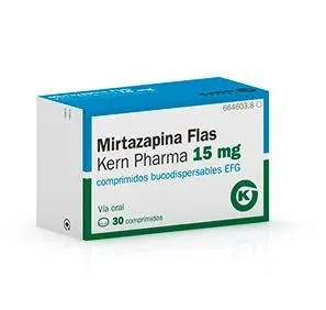 Mirtazapine Flas Kern Pharma 15 mg orodispersible tablets EFG tablets, buccodispersable