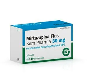 Mirtazapine Flas Kern Pharma 30 mg orodispersible tablets EFG tablets, buccodispersable