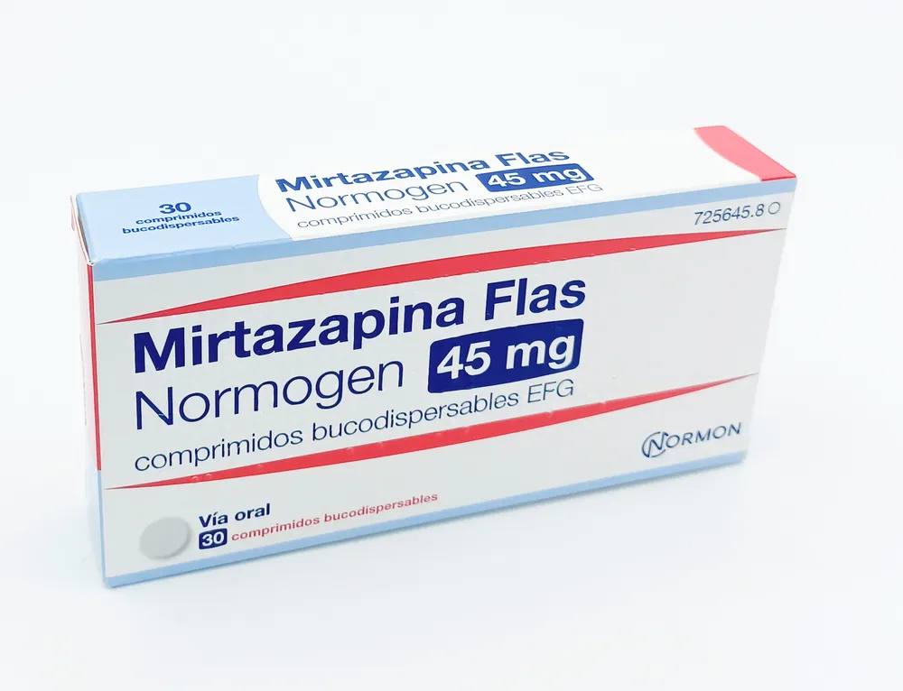 Mirtazapine Flas Normogen 45 mg orodispersible tablets EFG tablets, buccodispersable