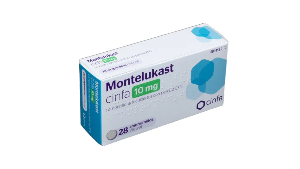 MONTELUKAST CINFA 10 mg COMPRIMIDOS RECUBIERTOS CON PELICULA EFG COMPRIMIDO RECUBIERTO CON PELÍCULA