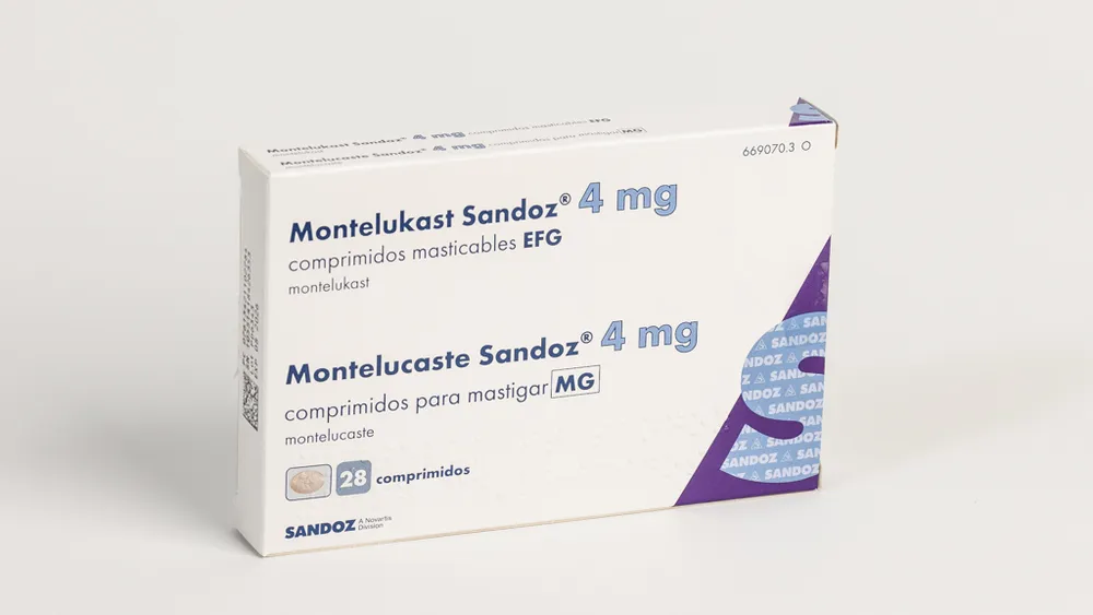 Montelukast Sandoz 4 mg chewable tablets EFG tablets, chewable