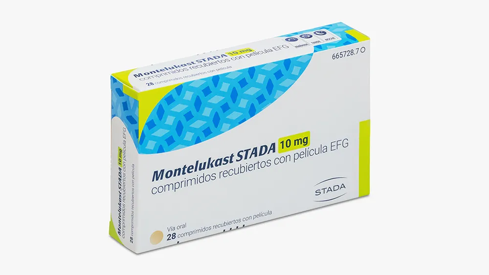MONTELUKAST STADA 10 mg COMPRIMIDOS RECUBIERTOS CON PELICULA EFG COMPRIMIDO RECUBIERTO CON PELÍCULA
