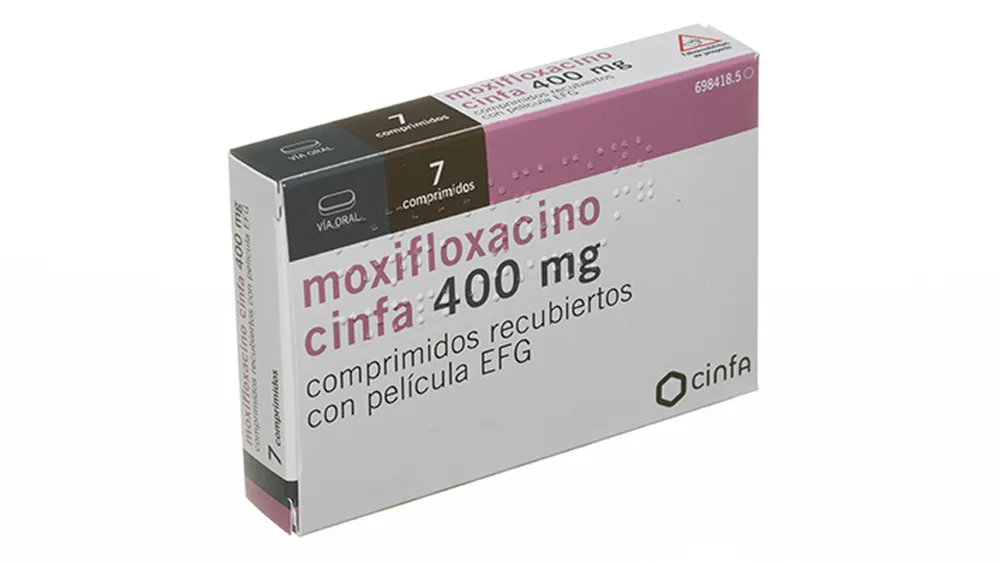 Moxifloxacin CINFA 400 mg film-coated tablets EFG tablets, film-coated