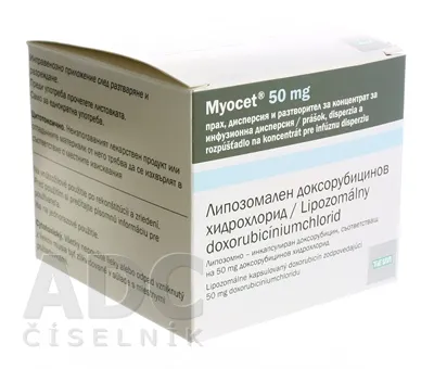 Myocet liposomiale 50 mg polvere, dispersione e solvente per concentrato per dispersione per infusione polvere per concentrato per dispersione per perfusione