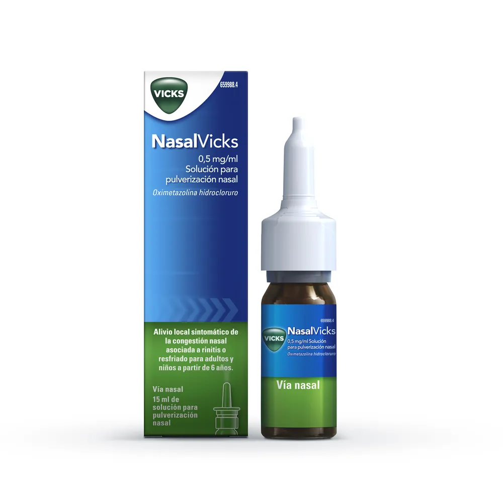 Nasalvicks 0,5 mg/ml soluzione per pulverizzazione nasale soluzione, nasale per nebulizzazione
