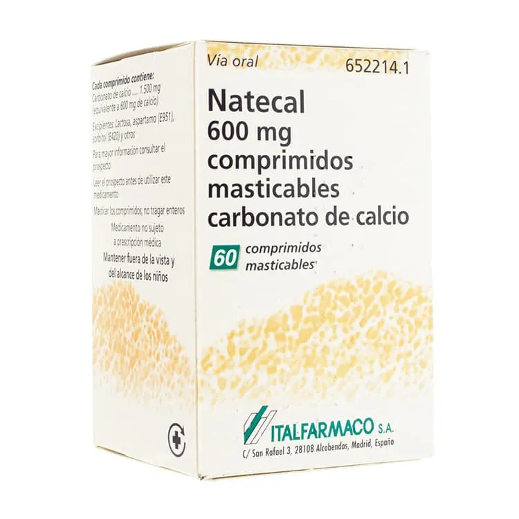 Natecal 600 mg chewable tablets tablets, chewable
