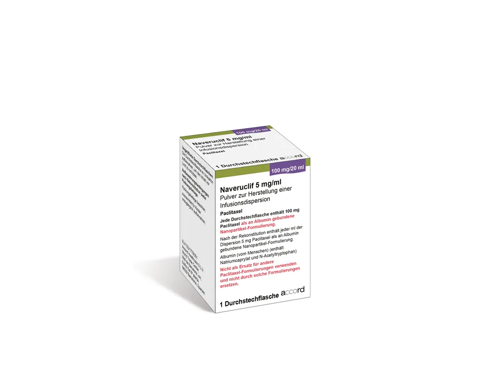 Naveruclif 5 mg/ml powder for dispersion for infusion EFG powder for preparation of infusion solution