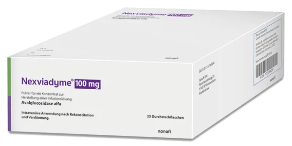 Nexviadyme 100 mg polvere per concentrato per soluzione per infusione polvere per concentrato per soluzione per perfusione