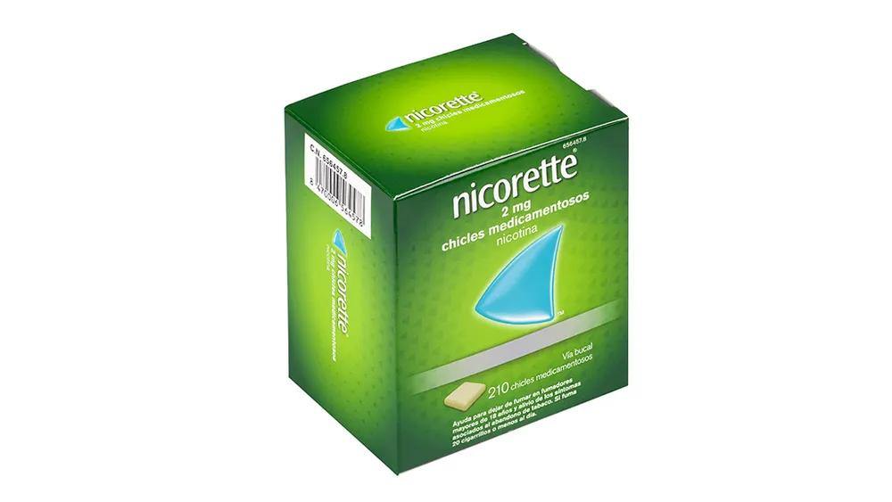 Nicorette 2 mg medicated chewing gum chewing gum, medicinal