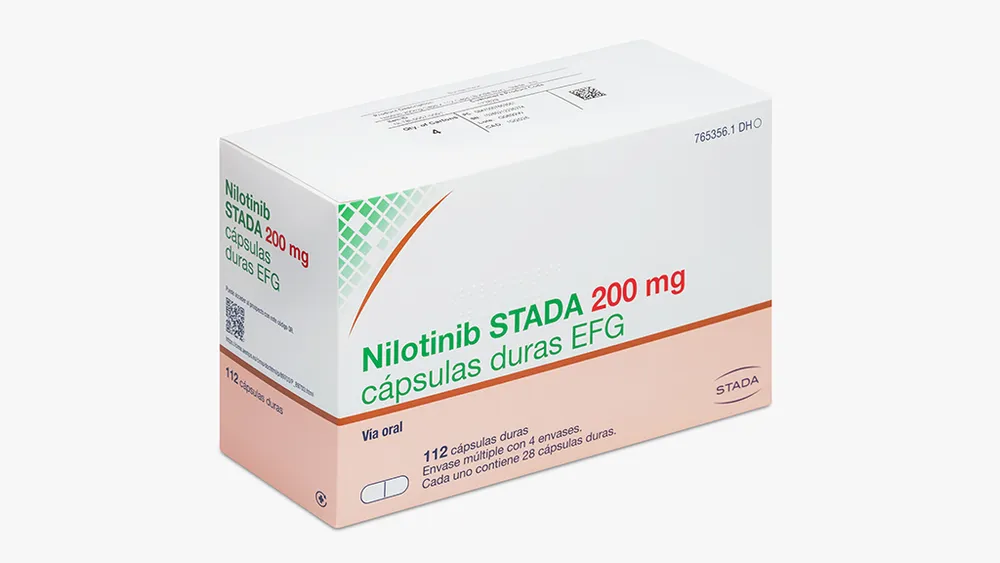 NILOTINIB STADA 200 MG CAPSULAS DURAS EFG CÁPSULA DURA