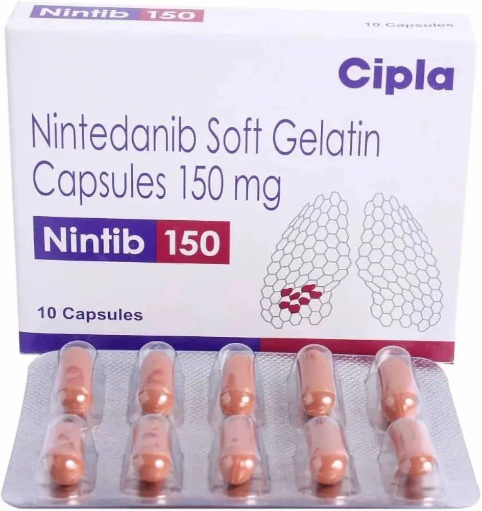 Nintedanib Viatris 150 mg soft capsules EFG capsules, soft gelatin