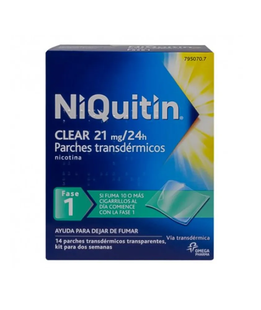 Niquitin Clear 21 mg/24 ore cerotto transdermico cerotto transdermico